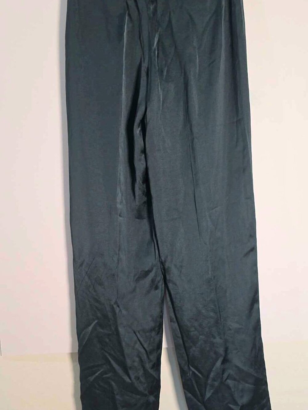 NWT Express Editor Straight High Rise Dress Pants Forest Green,  Side Zip